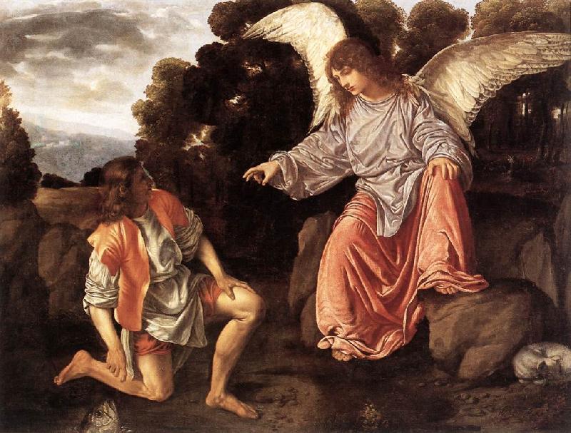 SAVOLDO, Giovanni Girolamo Tobias and the Angel sf oil painting image